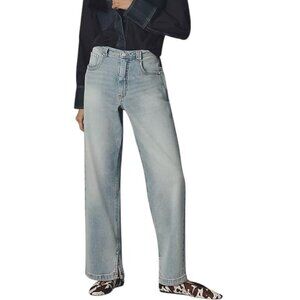 Anthropologie Pilcro The Jules Mid-Rise Relaxed Straight-Leg Jeans NWT (31)